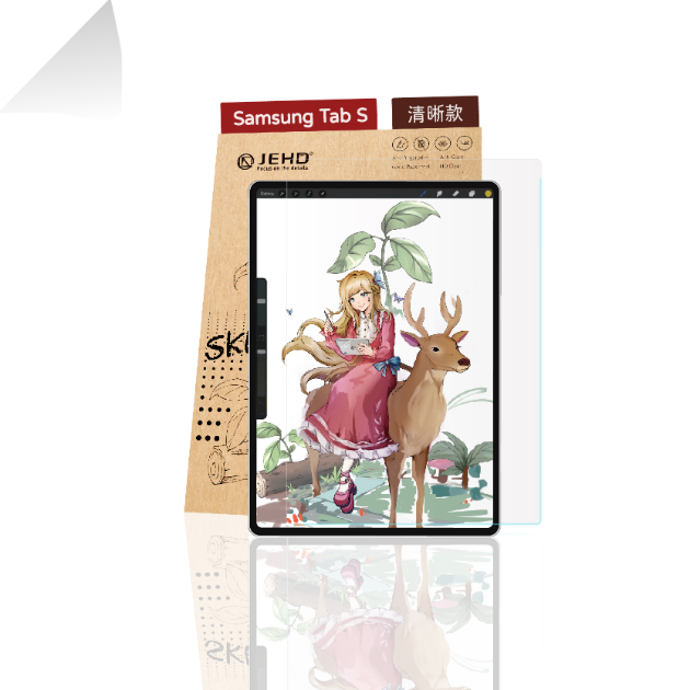 三星  SK-P2 單片 二入 Galaxy Tab 速繪類紙膜 S9 S8 S7 S6 清晰款類紙膜 Spen 繪師指定款 最佳類紙質手感 書寫 筆記 繪圖 適用 類紙膜 JEHD